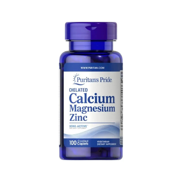 Puritan’s Pride Chelated Calcium Magnesium Zinc 100 Caplets