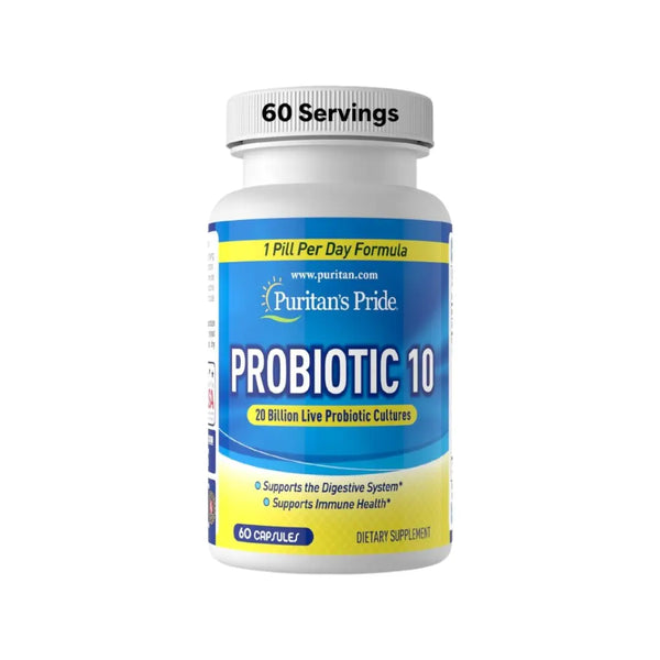 Puritans Pride Probiotic 10 20 Billion Capsules 60