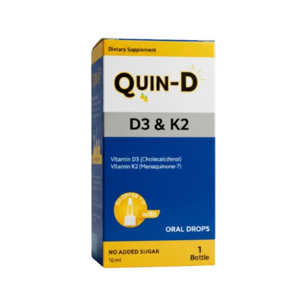 Quin-D Vitamin D3 & K2 Oral Drops 10ml | Bone