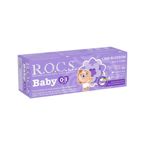 ROCS Baby 0-3 Years Lime Blossom Mild Care Toothpaste 35ml