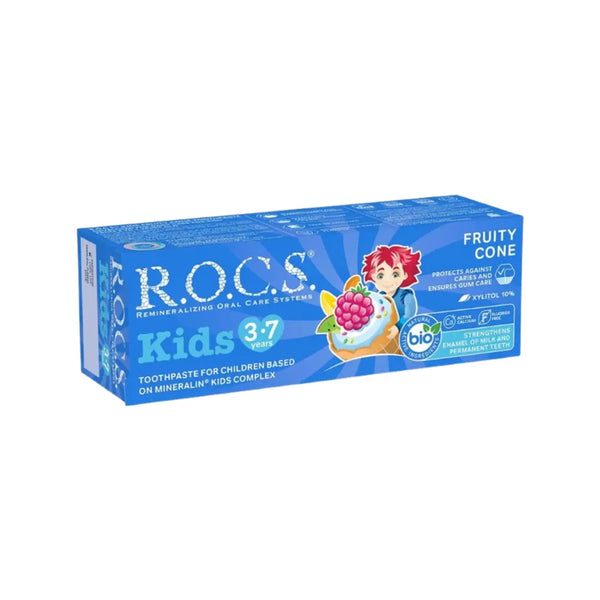 ROCS Kids Toothpaste Fruity Cone 3-7 Years 35ml