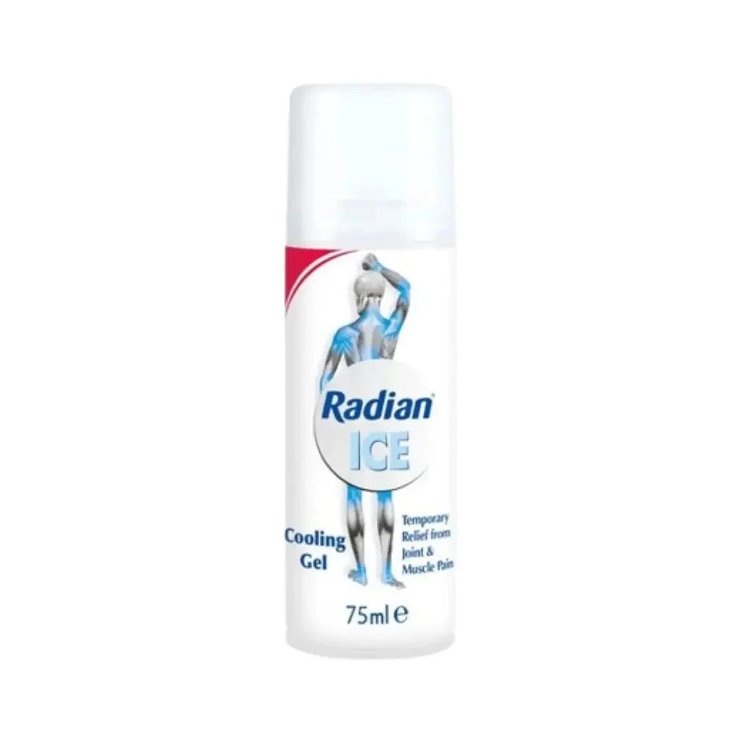Radian Ice Roll-On Gel 75ml Cooling gel for fast relief from muscle and joint pain