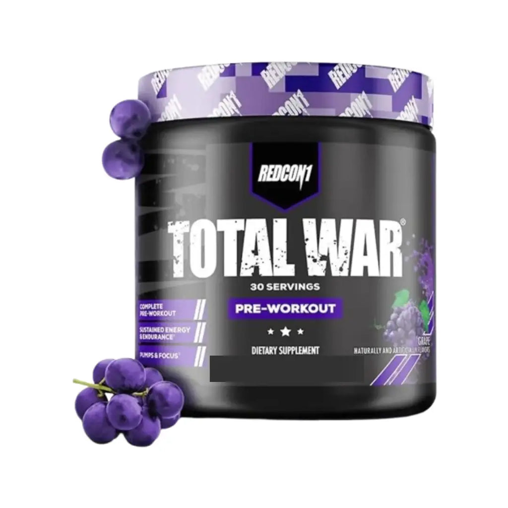 Redcon1 Total War Pre-Workout Grape 468g (30 Servings) | Energy