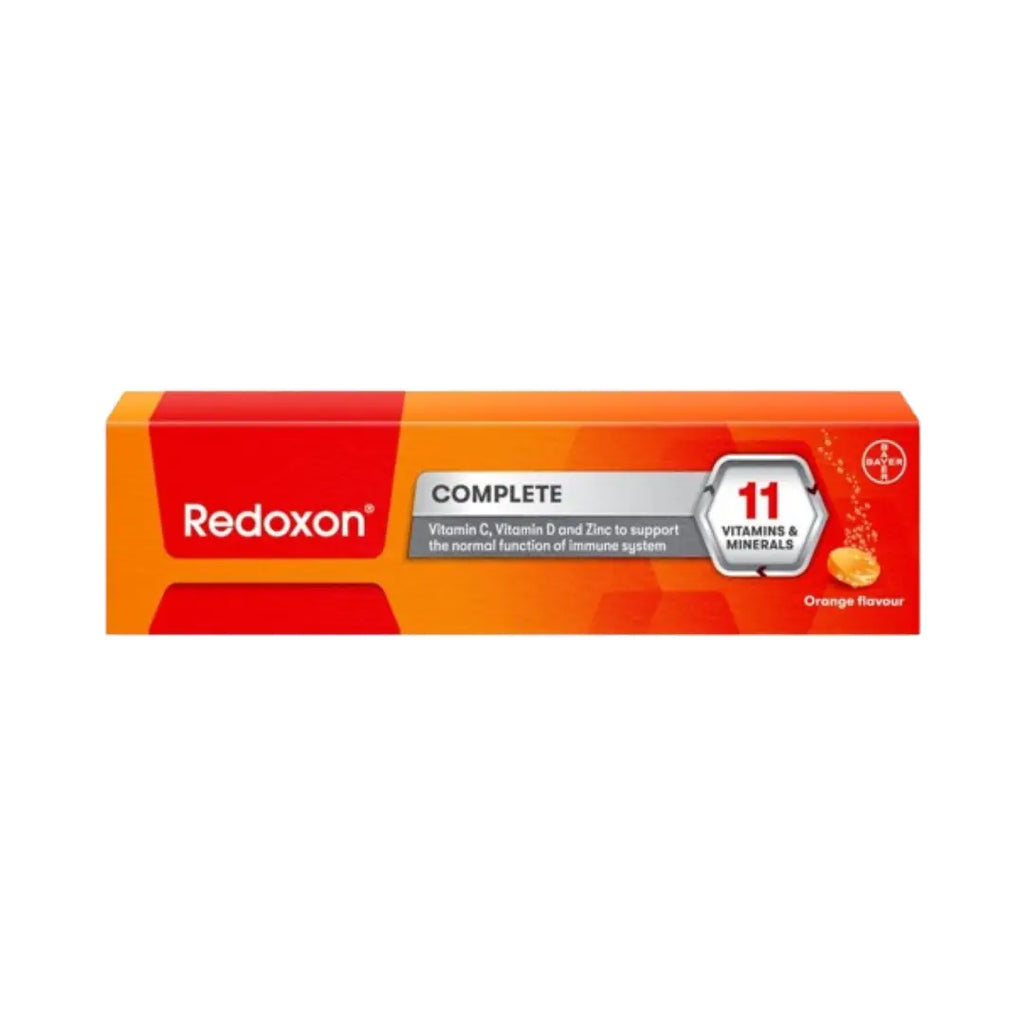 Redoxon Complete Effervescent Tablets 15s – Orange Flavour Multivitamin & Mineral Supplement