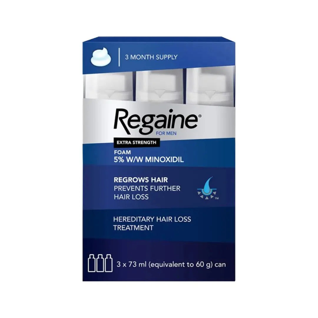 Regaine For Men Extra Strength 5% Foam 60g – Minoxidil Hair Regrowth Support