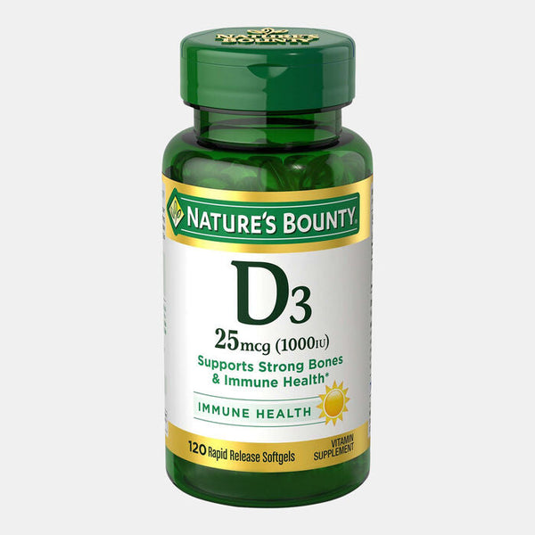 NATURES BOUNTY D3 1000 IU SOFTGEL 120s