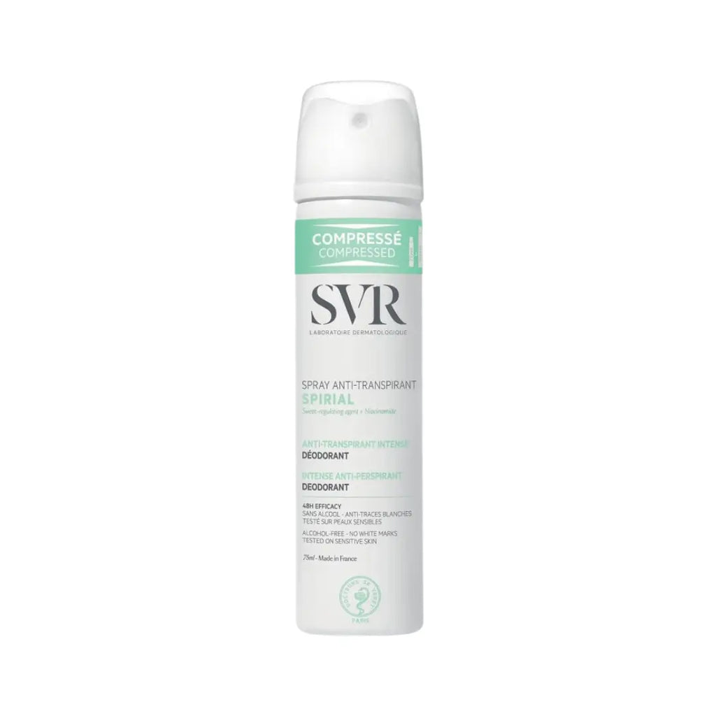 SVR Spirial Anti-Transpirant Spray 75ml | 48H Deodorant Spray for Excessive Sweating & Sensitive Skin