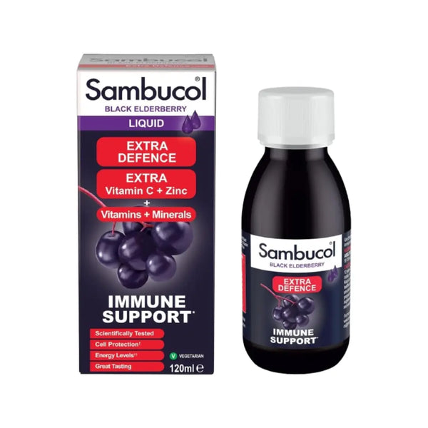 Sambucol Black Elderberry Extra Defence Syrup 120ml