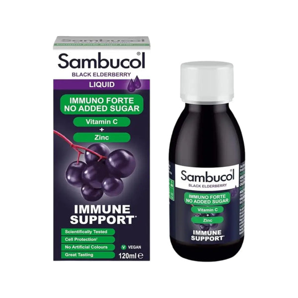 Sambucol Immuno Forte Sugar Free Black Elderberry Liquid 120ml