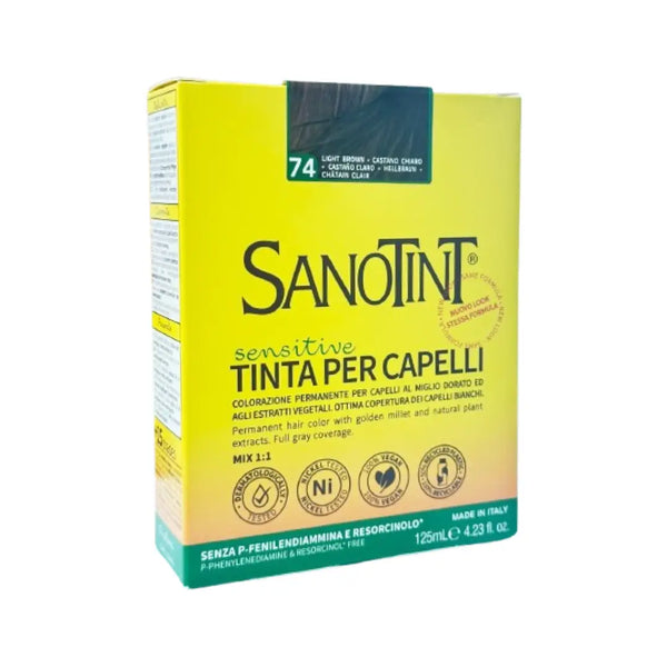 SanoTint Sensitive Hair Color 125ml Light Brown 74