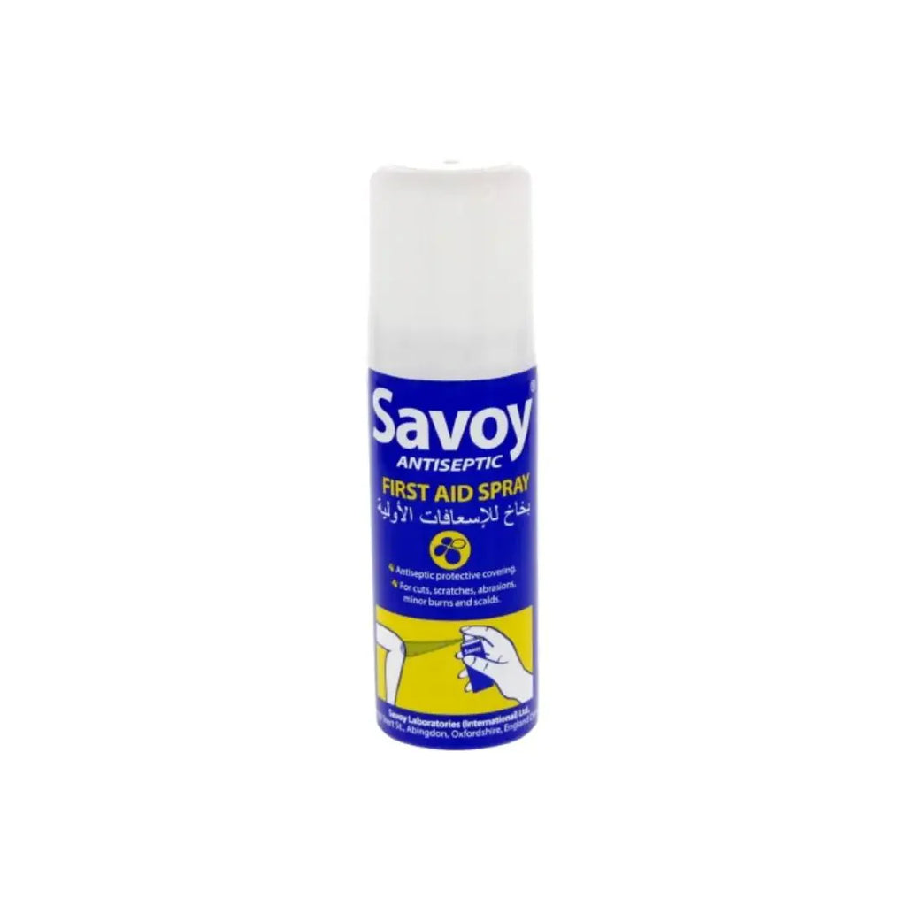 Savoy Antiseptic First Aid Spray 50ml Antibacterial spray for cuts, wounds, and minor injuries