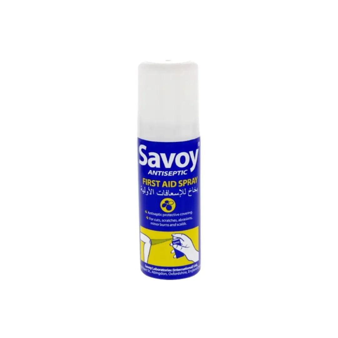Savoy Antiseptic First Aid Spray 50ml Antibacterial spray for cuts, wounds, and minor injuries