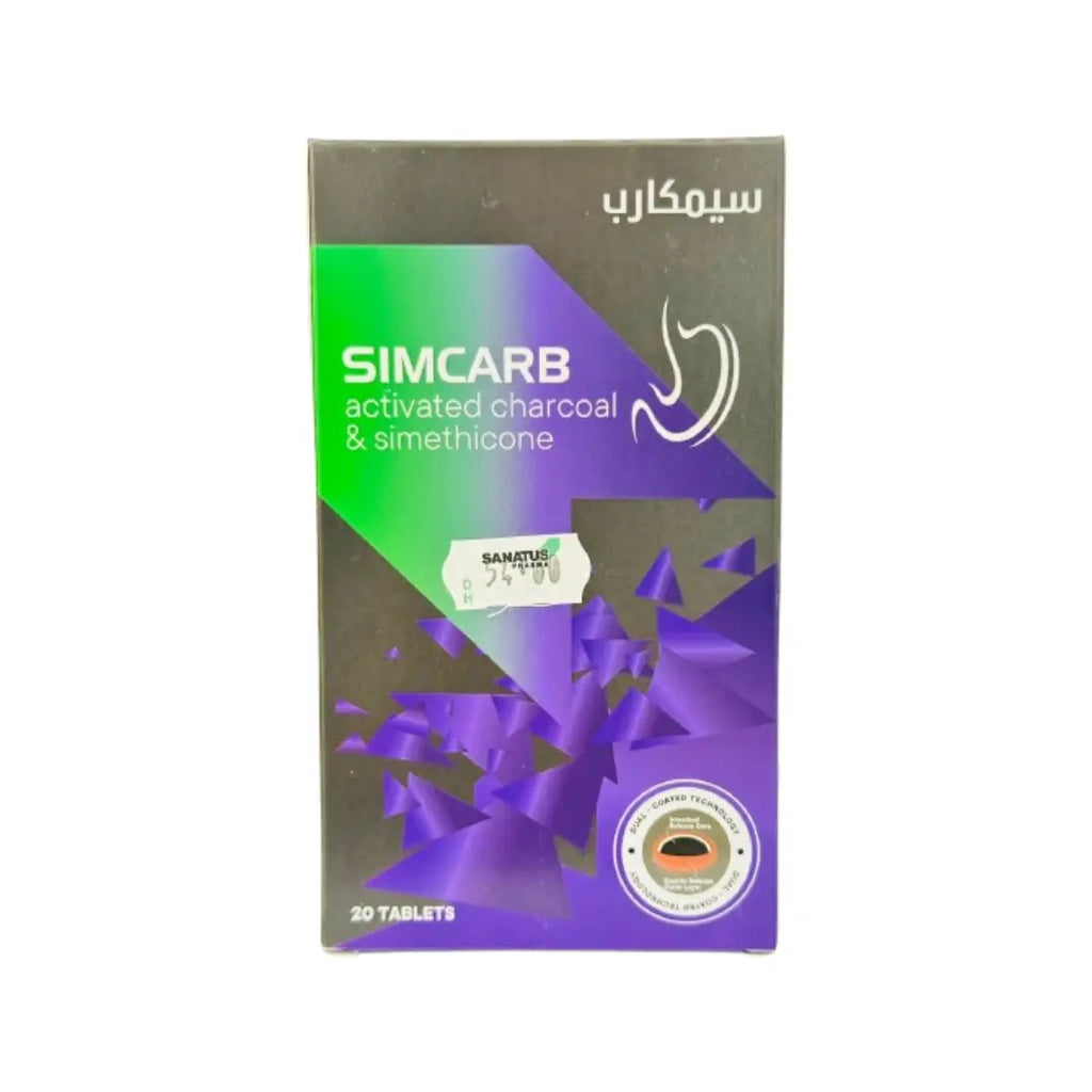 Simcarb Tablets 20s – Digestive Comfort & Bloating Support Tablets