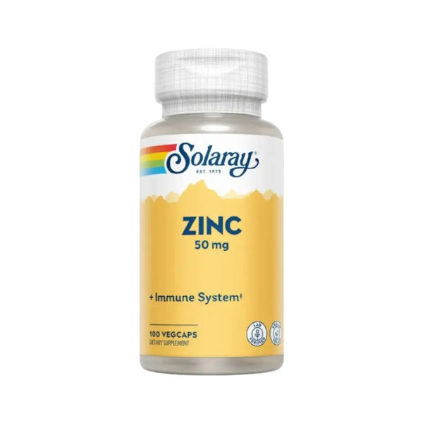 Solaray Zinc 50mg Veg Capsules 100