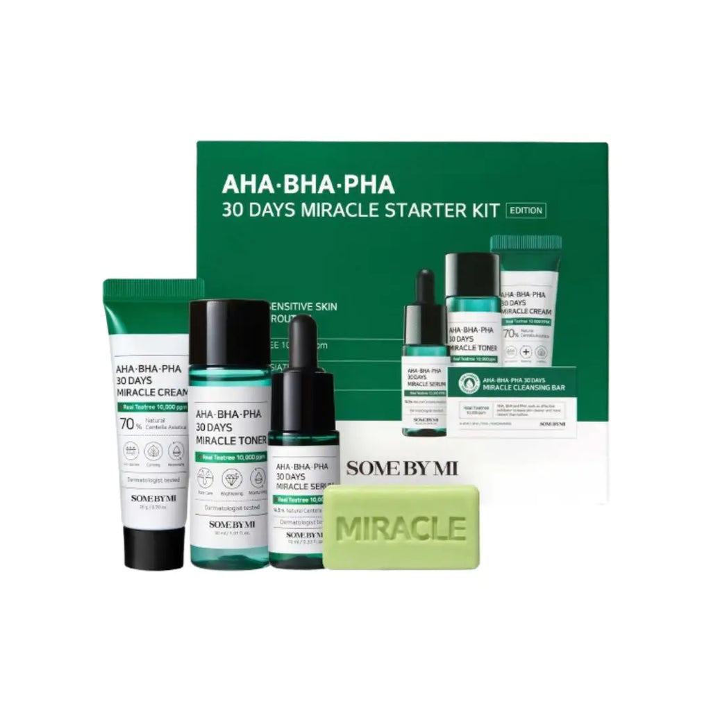 Some By Mi AHA BHA PHA 30 Days Miracle Starter Kit – Complete Skincare Set for Clear & Smooth Skin
