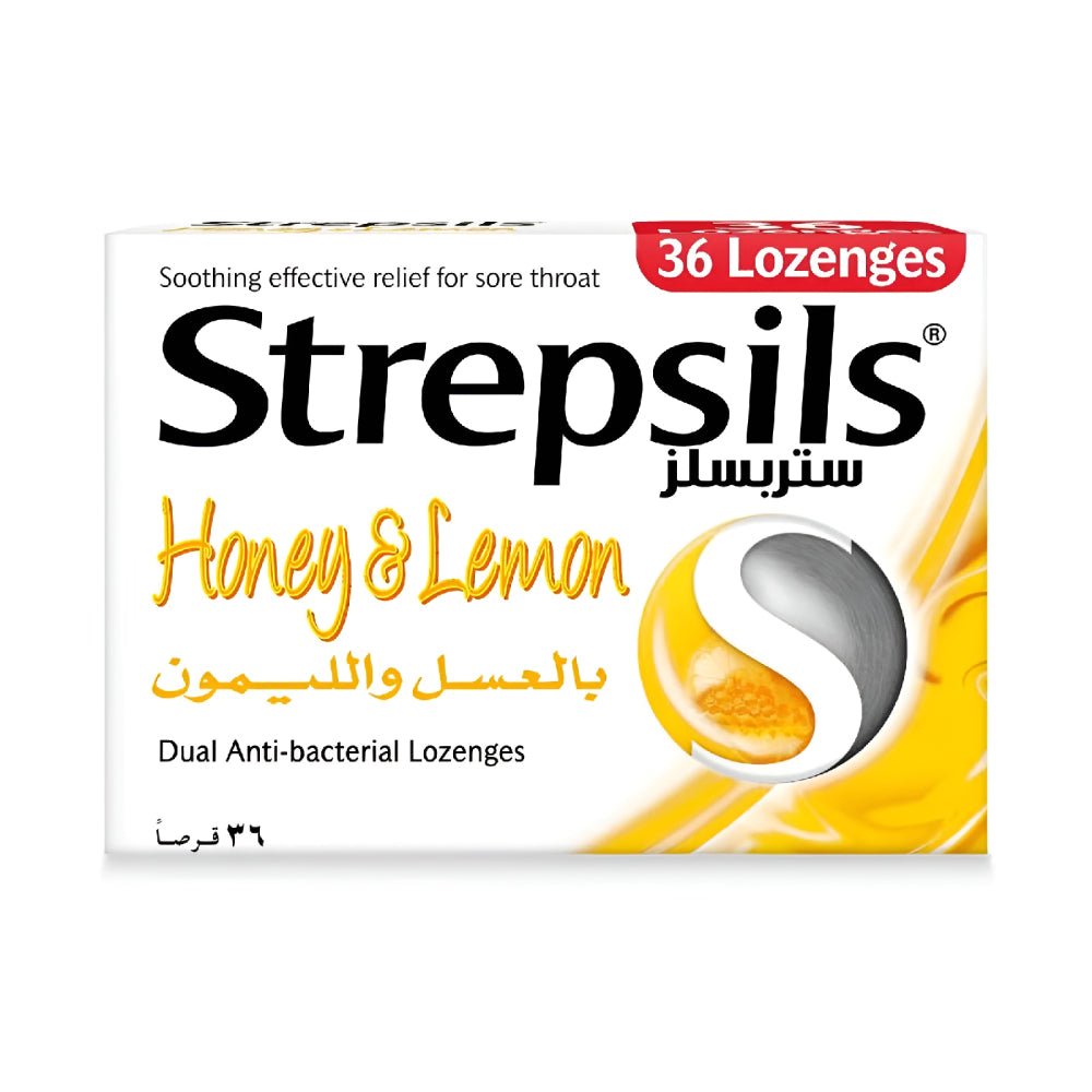 ستربسلز عسل وليمون أقراص استحلاب 36 قرصًا