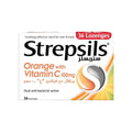 Strepsils Orange with Vitamin C Lozenges 36s for sore throat relief and immune support