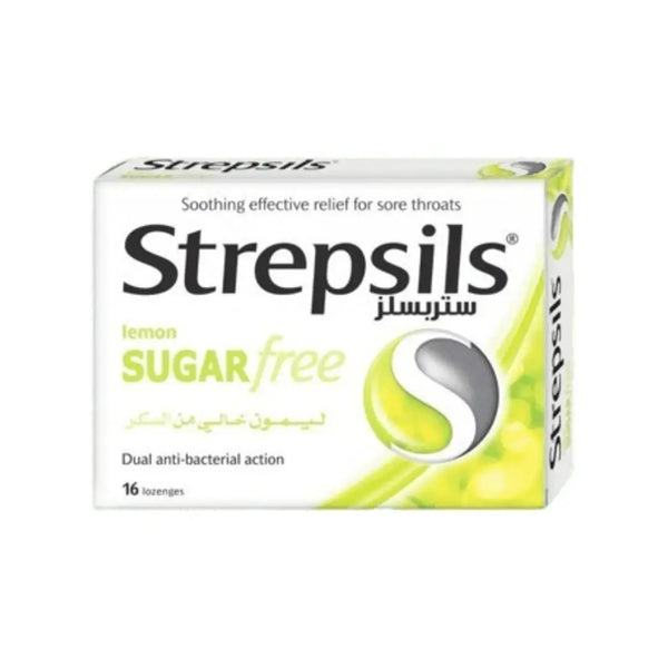 Strepsils Sugar Free Lemon Lozenges 16s