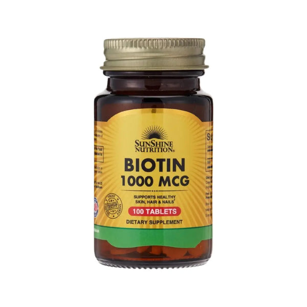 Sunshine Nutrition Biotin 1000mcg Tablet 100