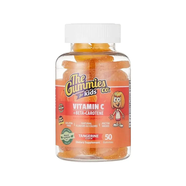 THE GUMMIES CO Vitamin C + Beta Carotene Kids Tangerine Gummies 50