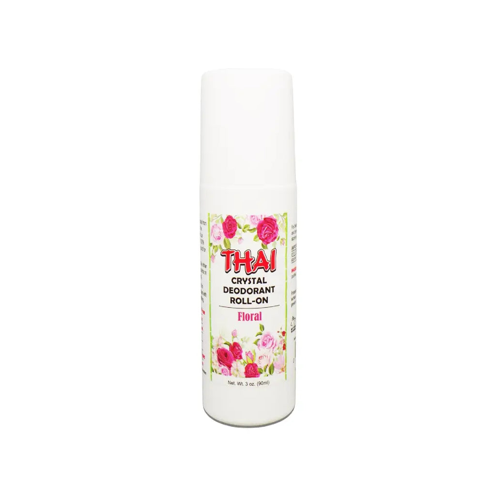 Thai Crystal Deodorant Roll On Floral 90ml – Natural Mineral Deodorant for Long Lasting Freshness