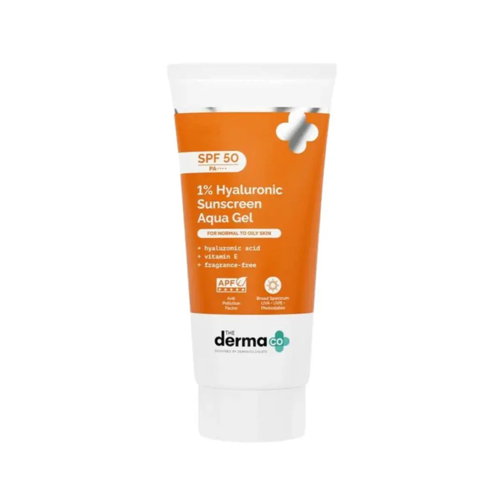 ذا ديرما كو جل واقي الشمس أكوا بحمض الهيالورونيك 1% مع عامل حماية SPF50 - سعة 30 جم