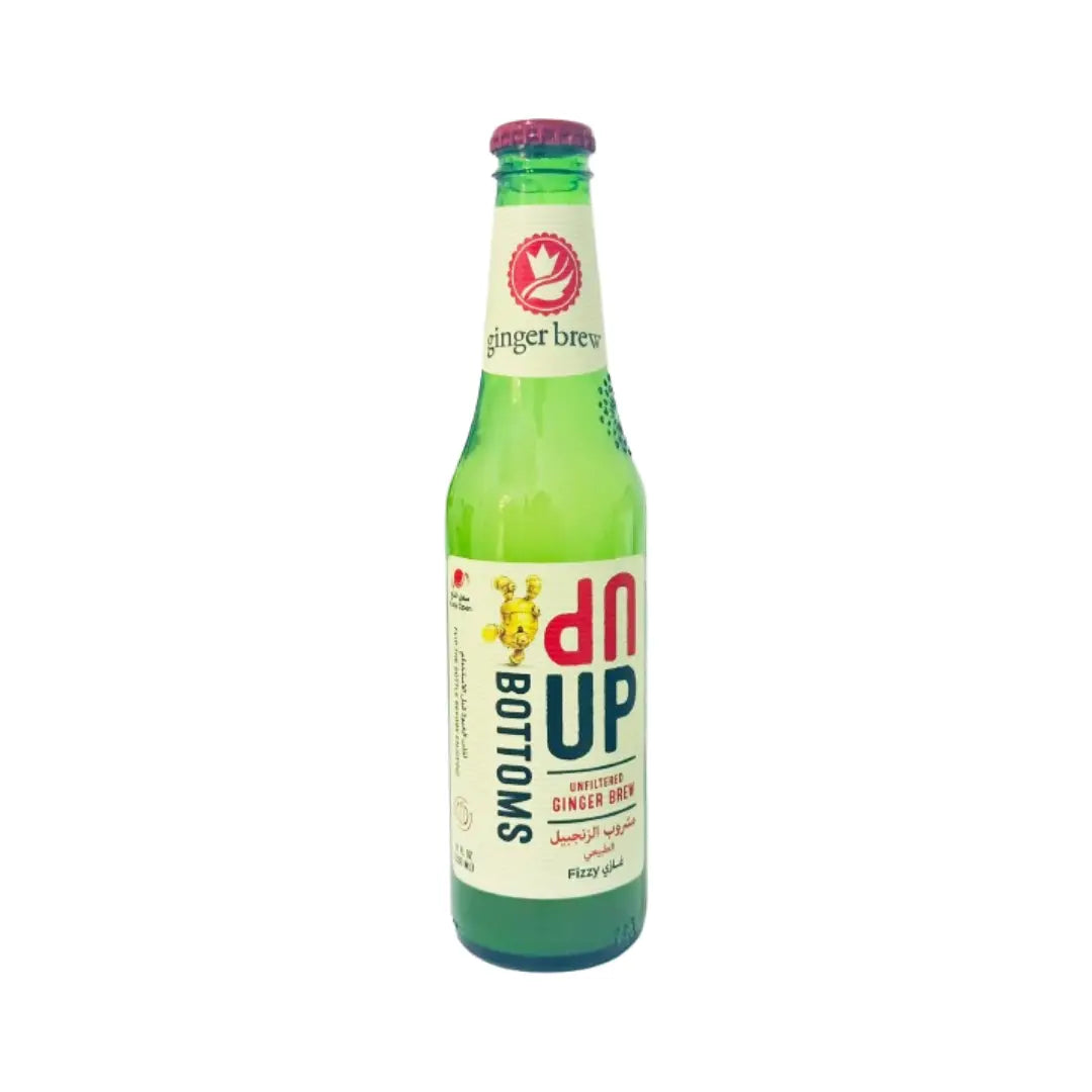 The Ginger Bottoms Up Ginger Brew 330ml – Refreshing Non-Alcoholic Ginger Drink with Natural Flavor