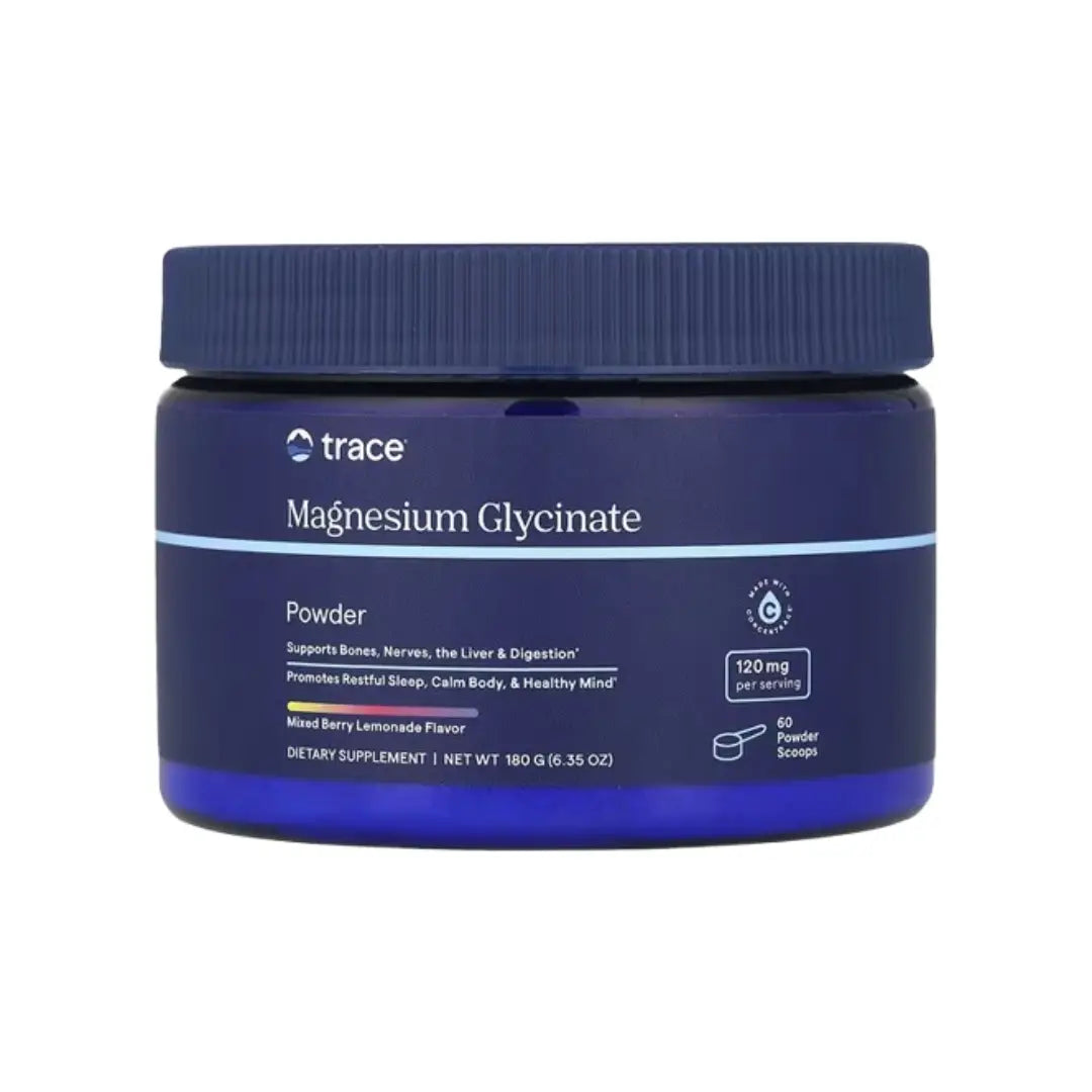 Trace Magnesium Glycinate Powder 180g – High Absorption Magnesium Supplement for Daily Wellness
