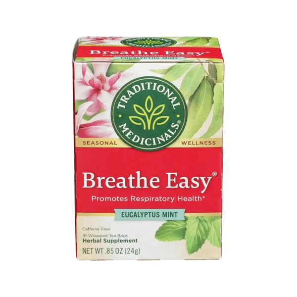 Traditional Medicinals Breathe Easy Eucalyptus Mint Herbal Tea Bags 16s