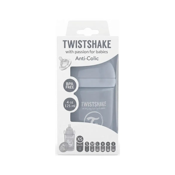 Twistshake Anti-Colic Baby Bottle 125ml Pastel Grey 79088