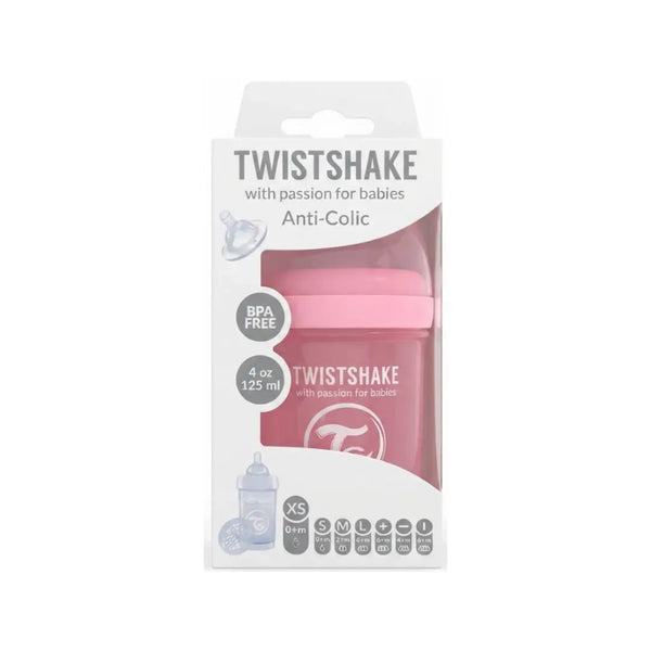 Twistshake Anti-Colic Baby Bottle 125ml Pastel Pink 79086