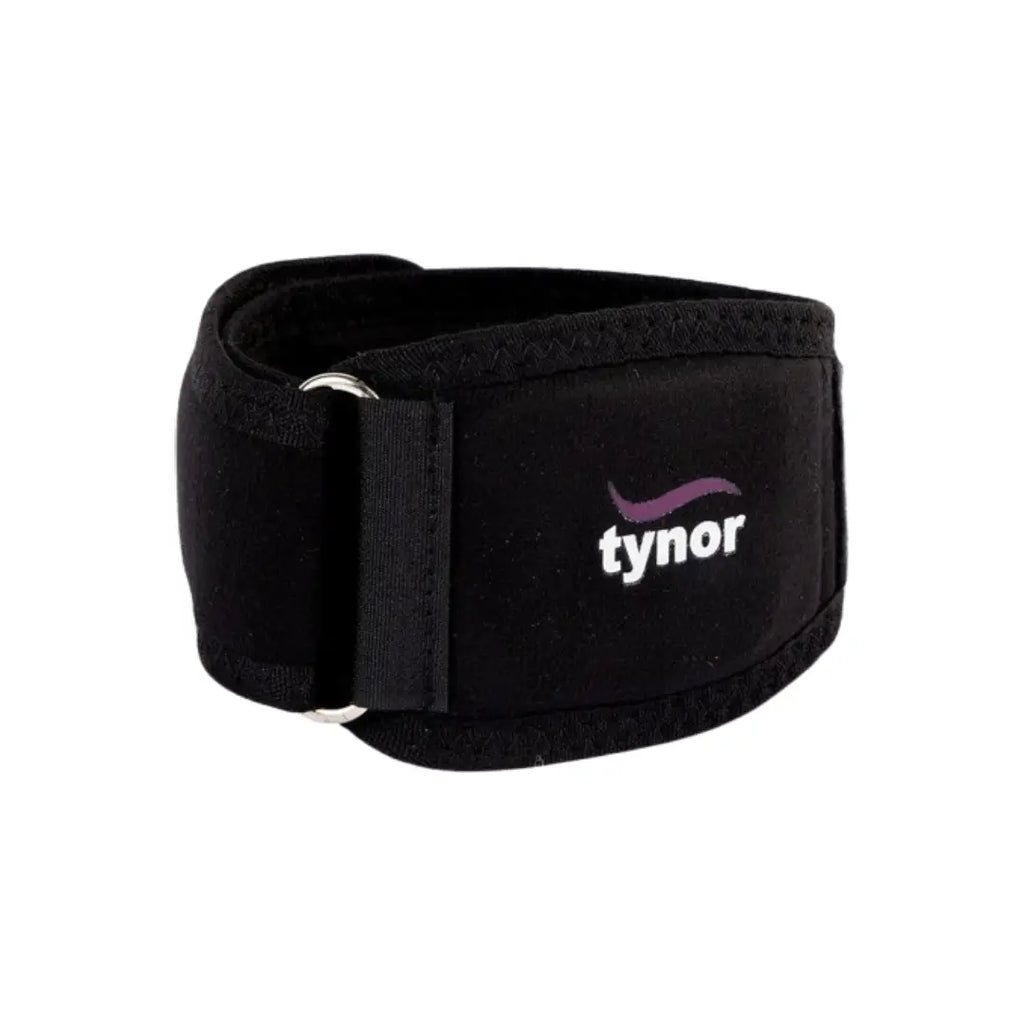 Side view of Tynor forearm brace positioned below elbow joint