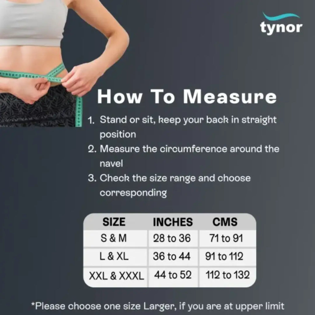 Tynor Cure lumbar belt packaging and product large size