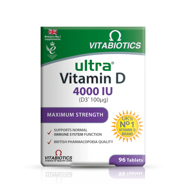 VITABIOTICS ULTRA VITAMIN D 4000IU MAXIMUM STRENGTH TAB 96s