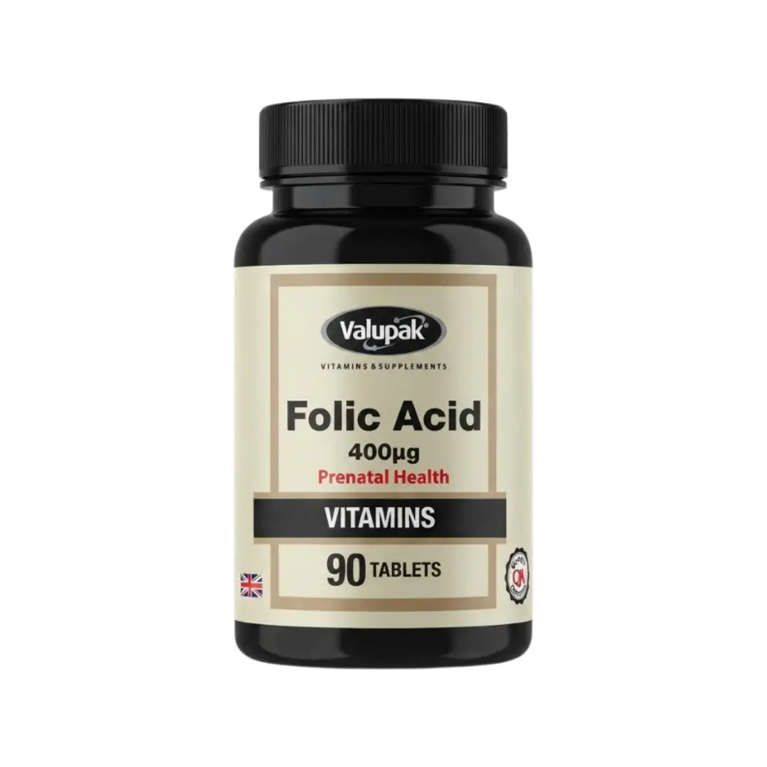 Valupak Folic Acid 400mcg Tablets 90s