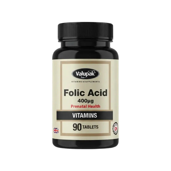 Valupak Folic Acid 400mcg Tablets 90s