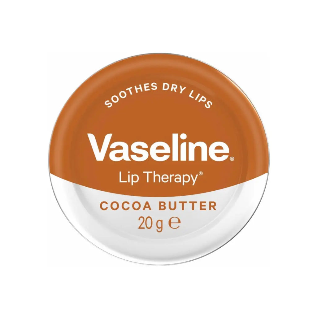 Vaseline Lip Therapy Cocoa Butter Lip Balm 20g – Moisturizing Lip Care for Dry Lips