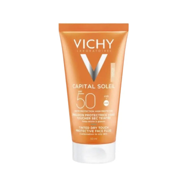 Vichy Capital Soleil SPF50 Tinted Dry Touch Face Fluid 50ml - Combination to Oily Skin