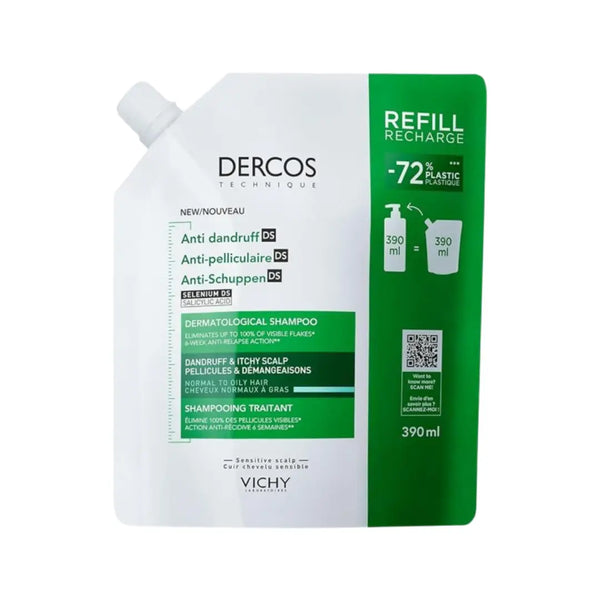 Vichy Dercos Anti Dandruff Normal to Oily Hair Shampoo 390ml