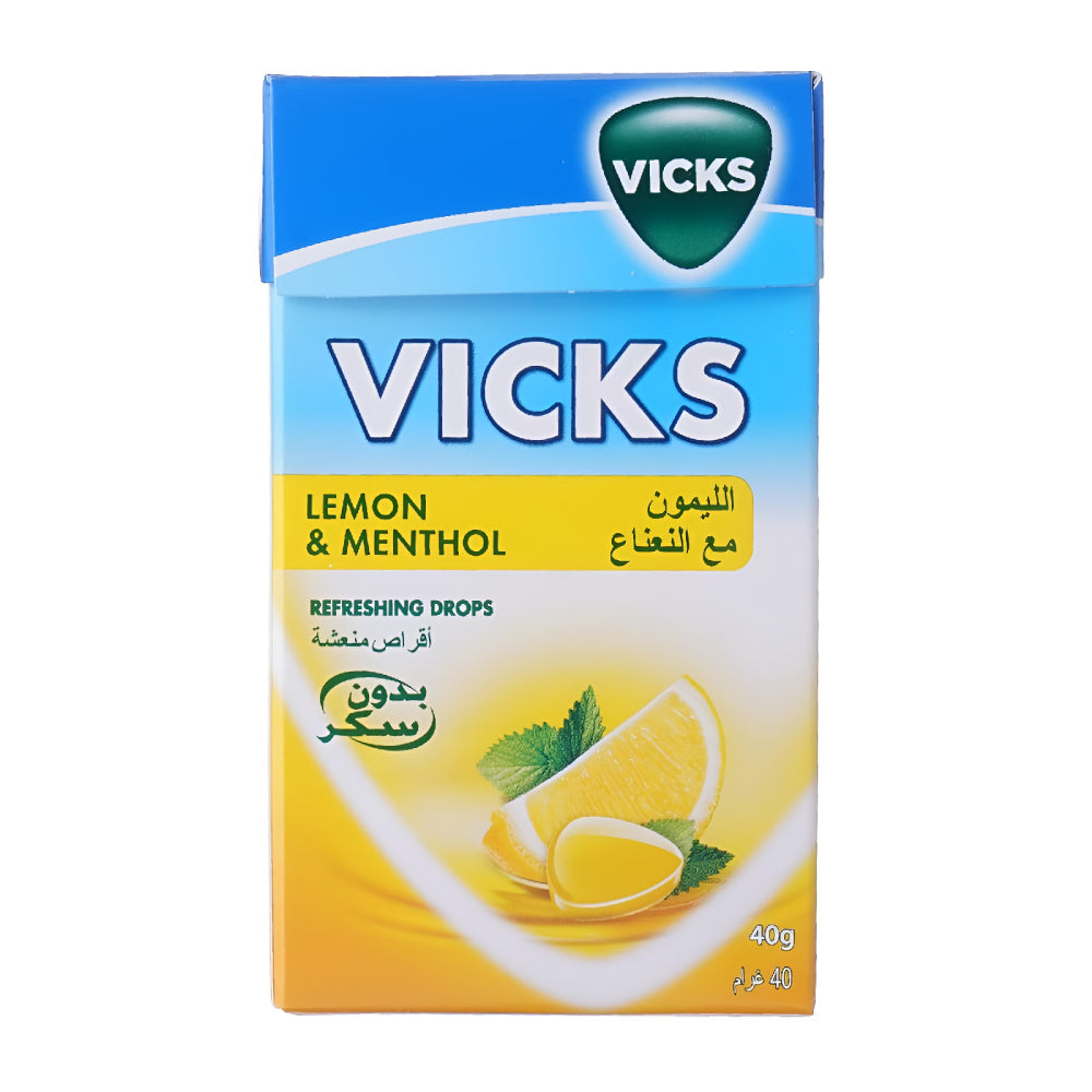 VICKS Menthol Refreshing Throat Drops 40g