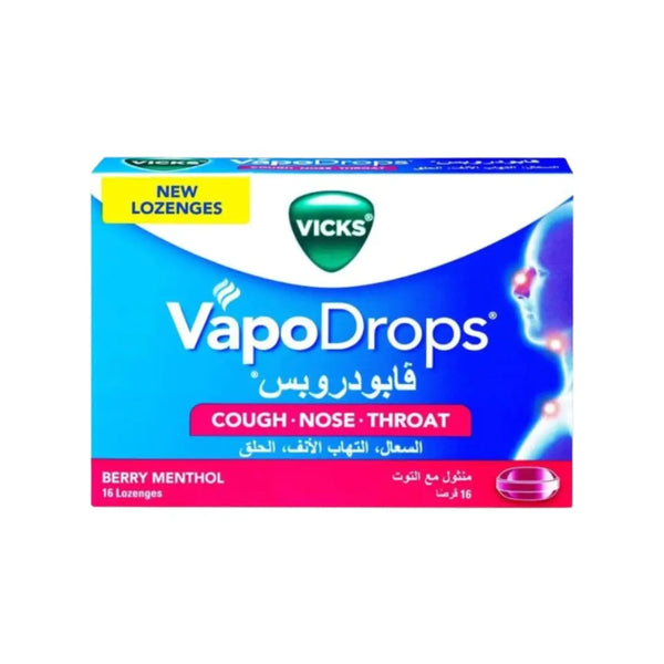 Vicks VapoDrops Berry Menthol Lozenges 16s