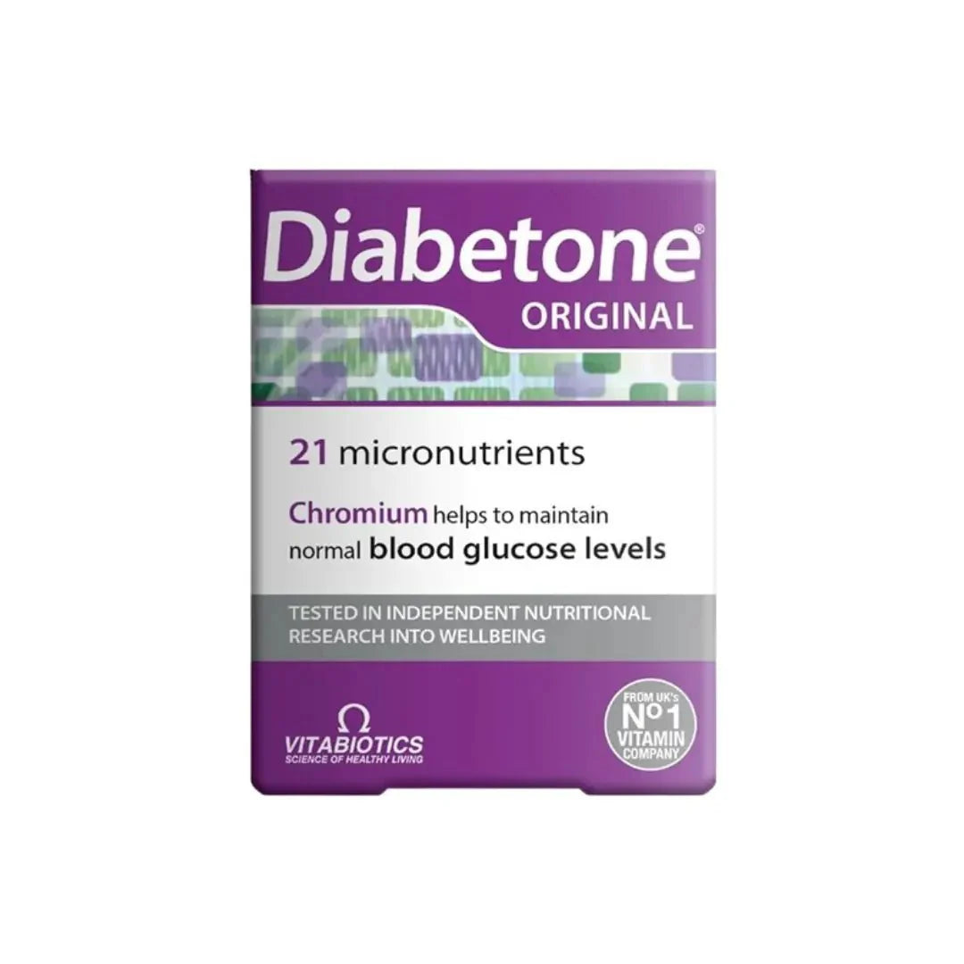 Vitabiotics Diabetone Original Tablets 30s  blood sugar support supplement with essential vitamins and minerals for Sugar management