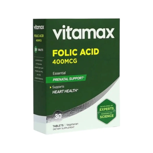 Vitamax Folic Acid 400mcg Tablet 30s