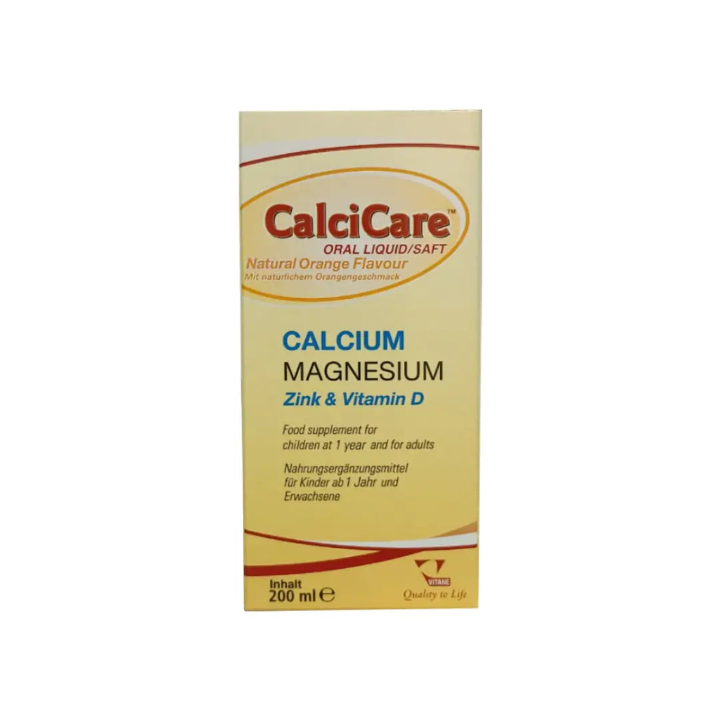 Vitane Calcicare Syrup 200ml bottle front view