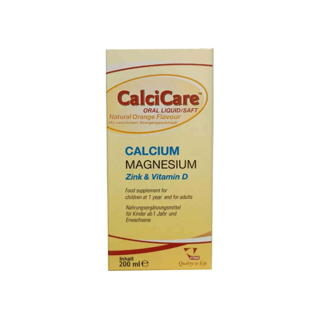 Vitane Calcicare Syrup 200ml bottle front view