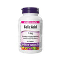 Webber Naturals Folic Acid 1mg (1000mcg) Tablets 90 Count – Vitamin B9 Supplement for Daily Nutritional Support
