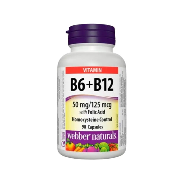 Webber Naturals Vitamin B6, B12 & Folic Acid Tablets 90s