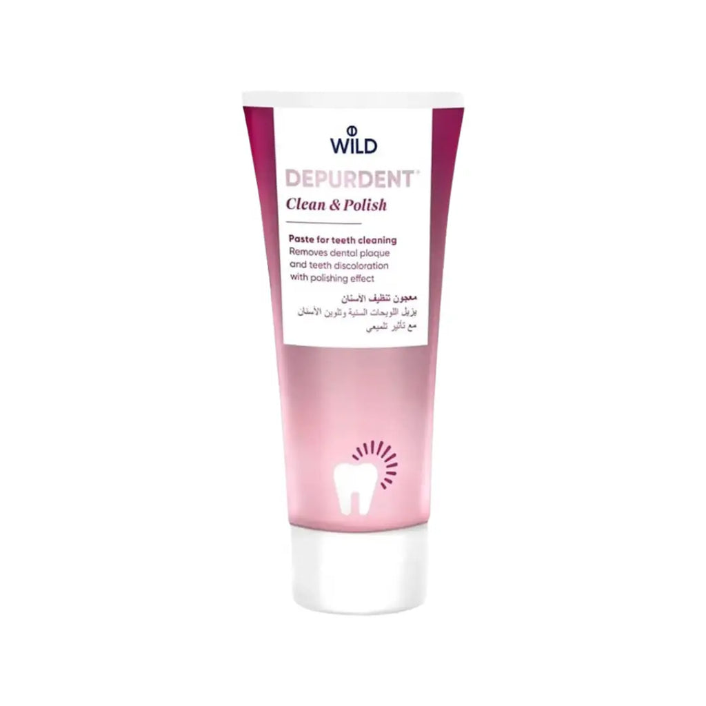 Wild Depurdent Clean & Polish Toothpaste 75ml – Gentle Polishing Toothpaste for Stain Removal & Bright Smile