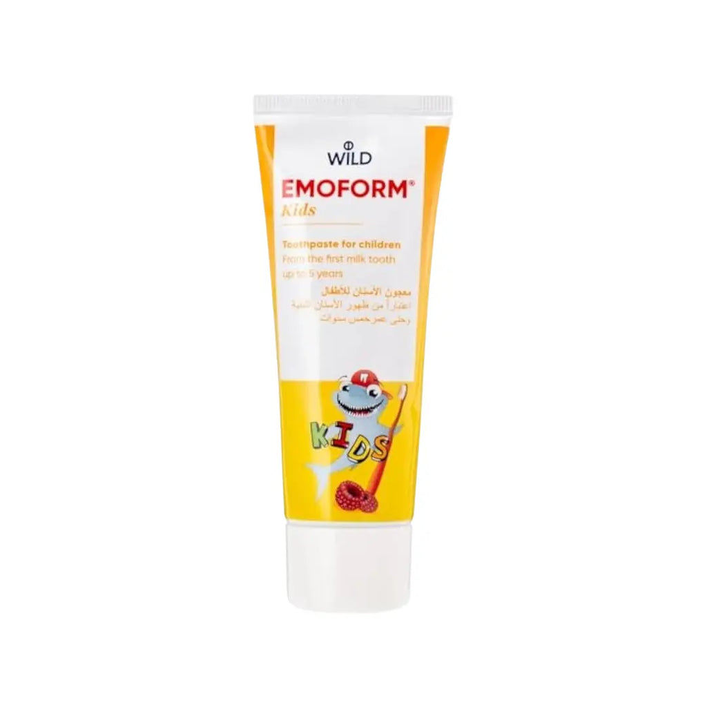 Wild Emoform Kids Toothpaste 75ml – Gentle Fluoride Toothpaste for Children’s Daily Oral Care & Cavity Protection