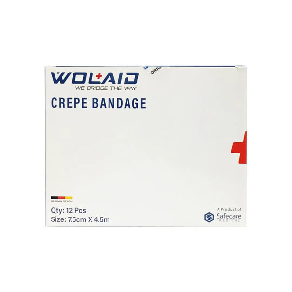 Wolaid Crepe Bandage 7.5cm*4.5m 12s